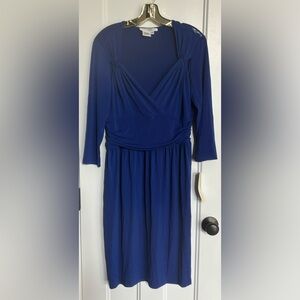 Maggy London - Knit V-Neck Cinched Waist Dress - NWT!